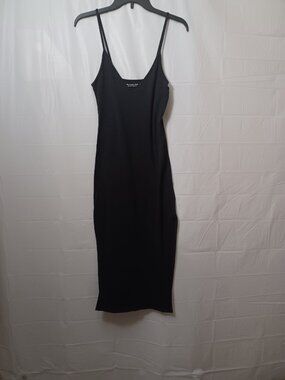 knee length dresses for ladies Built-In Shapewear Midi Slip Dress | Tummy Sculpting V-Neck main image 1